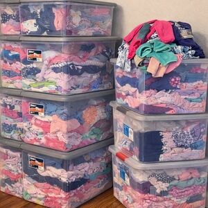 Huge baby girls clothing sale 1/2 tote baby girls clothing